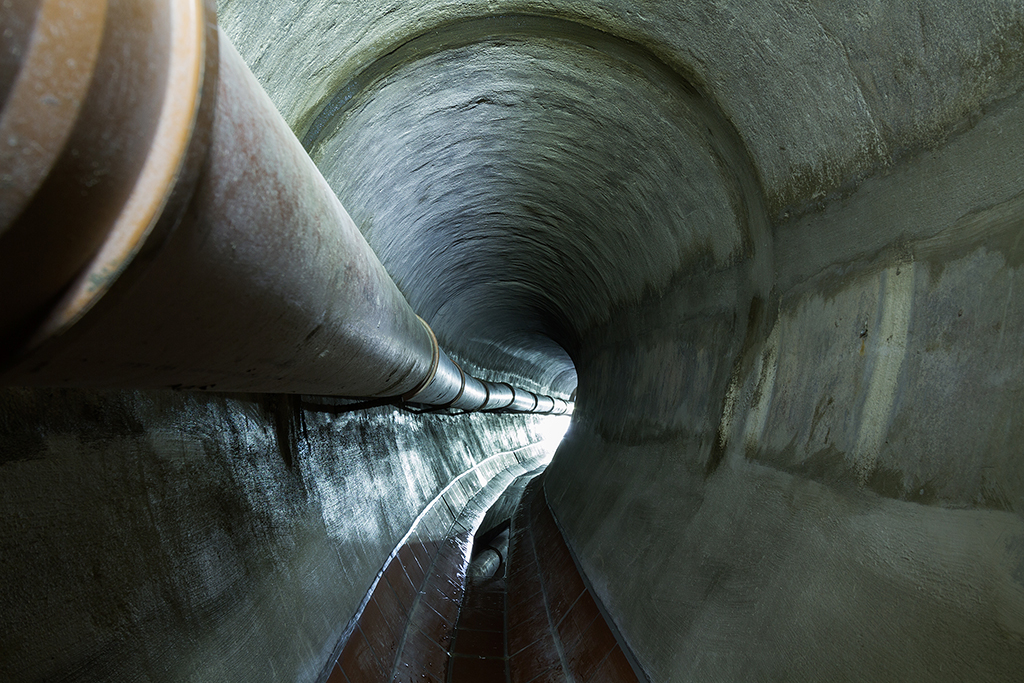 Regenauffangbecken Morillon, Köniz/Bern Kanalisation Seewer drainage system underground untergrund